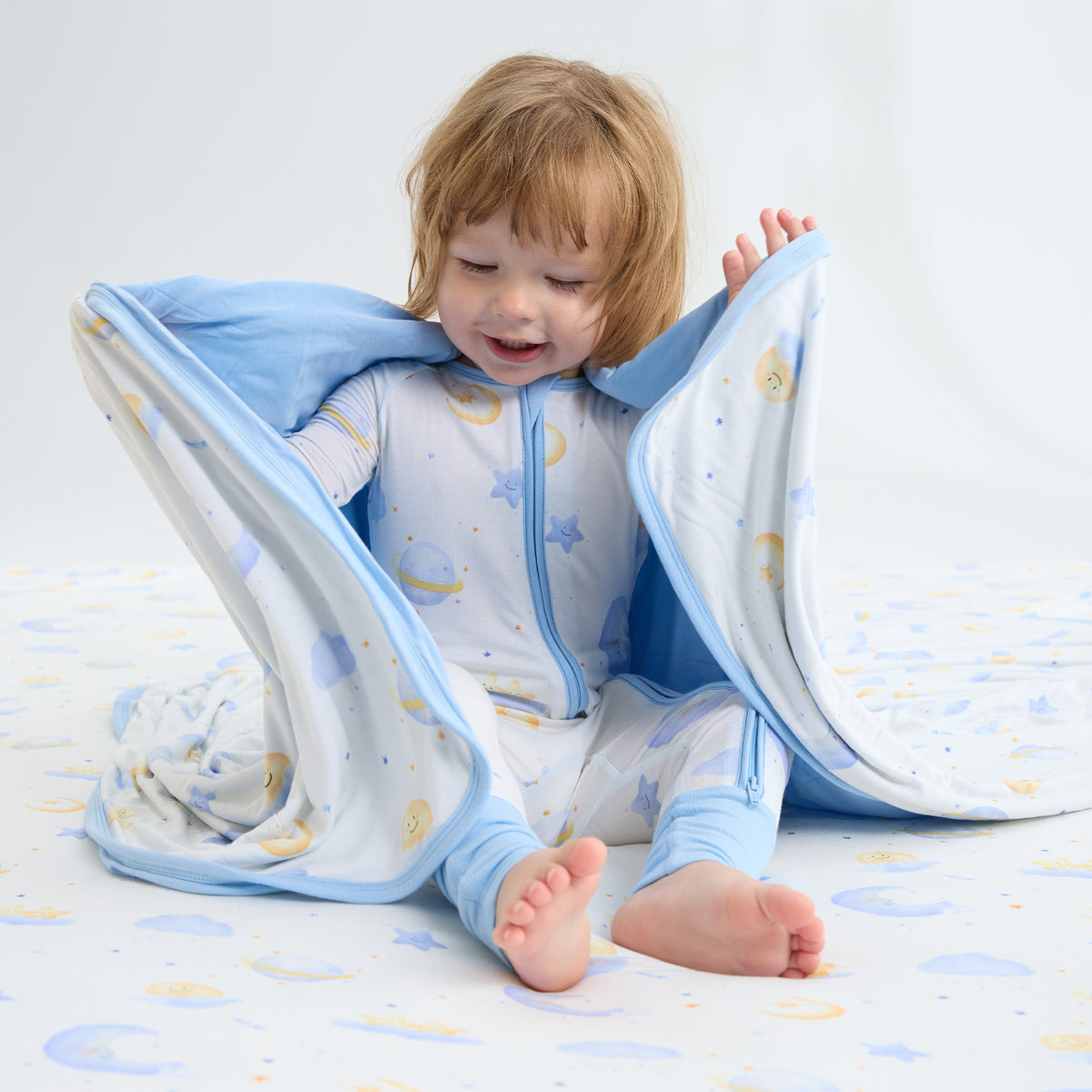 Starry Night Large Bamboo Cuddle Blanket