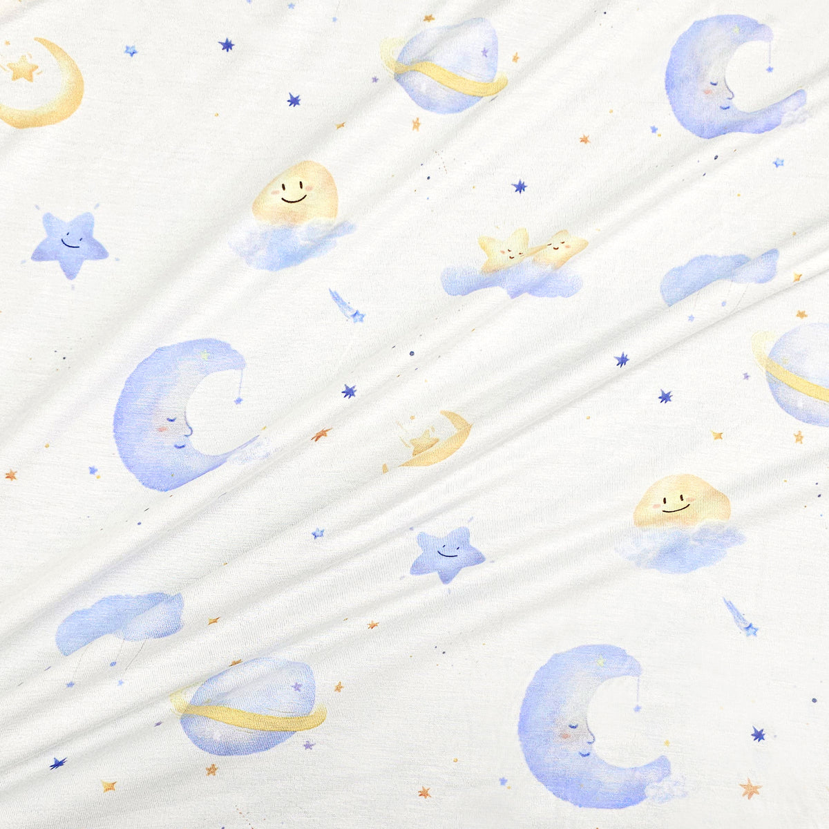 Starry Night Bamboo Swaddle & Newborn Beanie Set